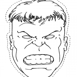 Desenho de Hulk para colorir e imprimir: número 22