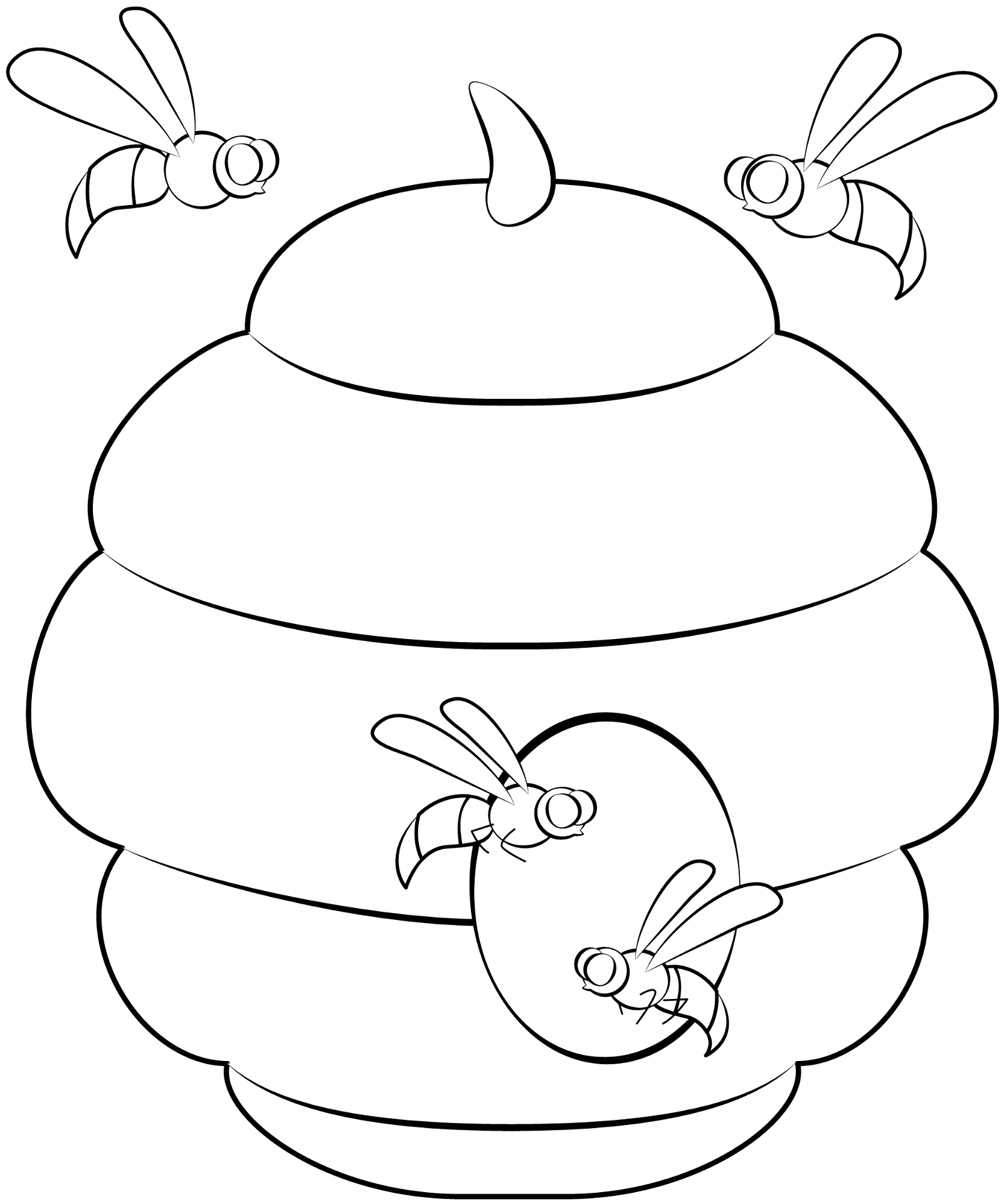 Desenho de Insetos para colorir e imprimir: número 10