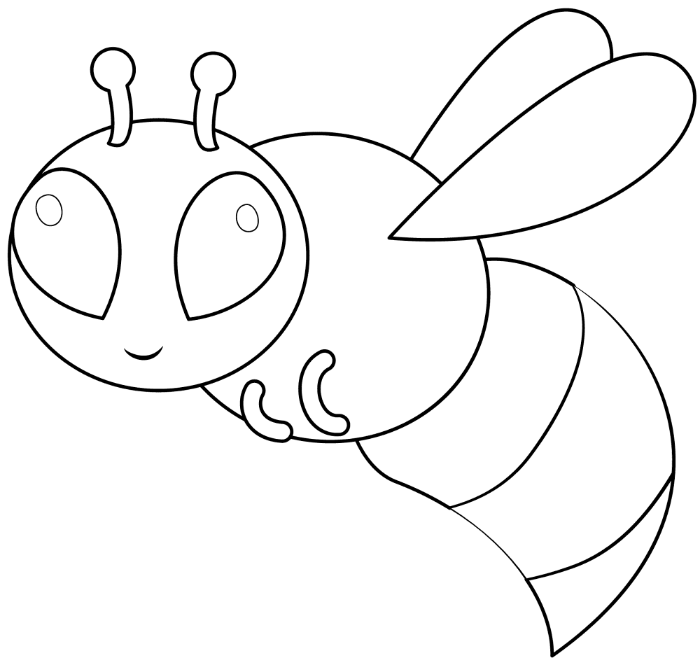 Desenho de Insetos para colorir e imprimir: número 15
