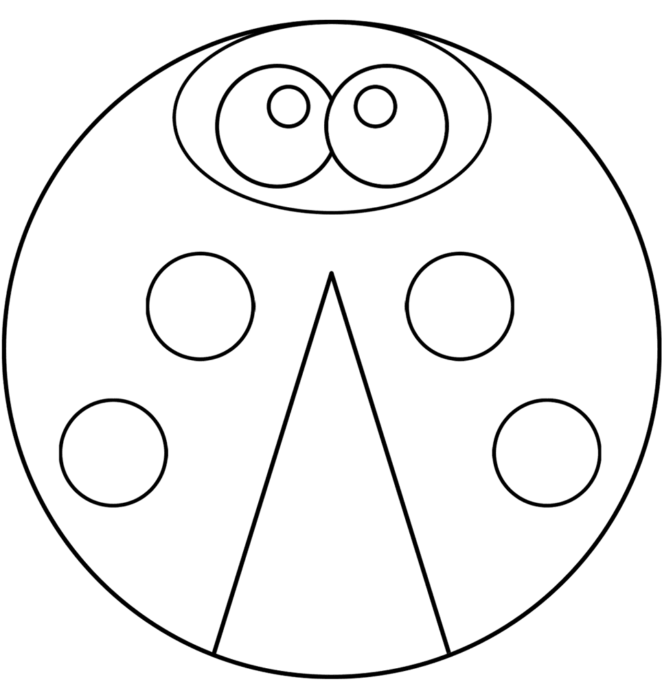 Desenho de Insetos para colorir e imprimir: número 20