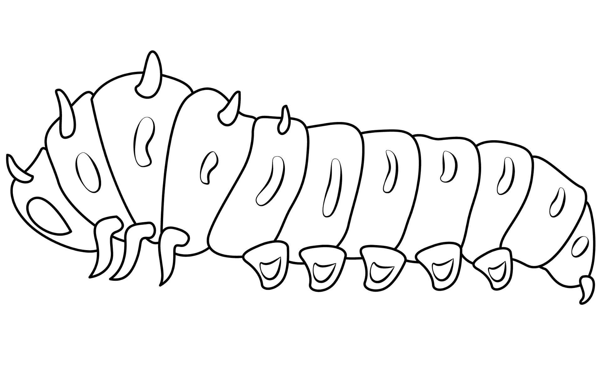 Desenho de Insetos para colorir e imprimir: número 23