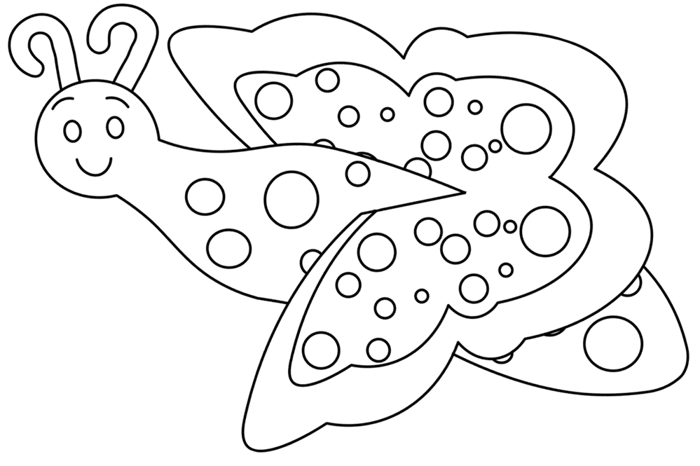 Desenho de Insetos para colorir e imprimir: número 28