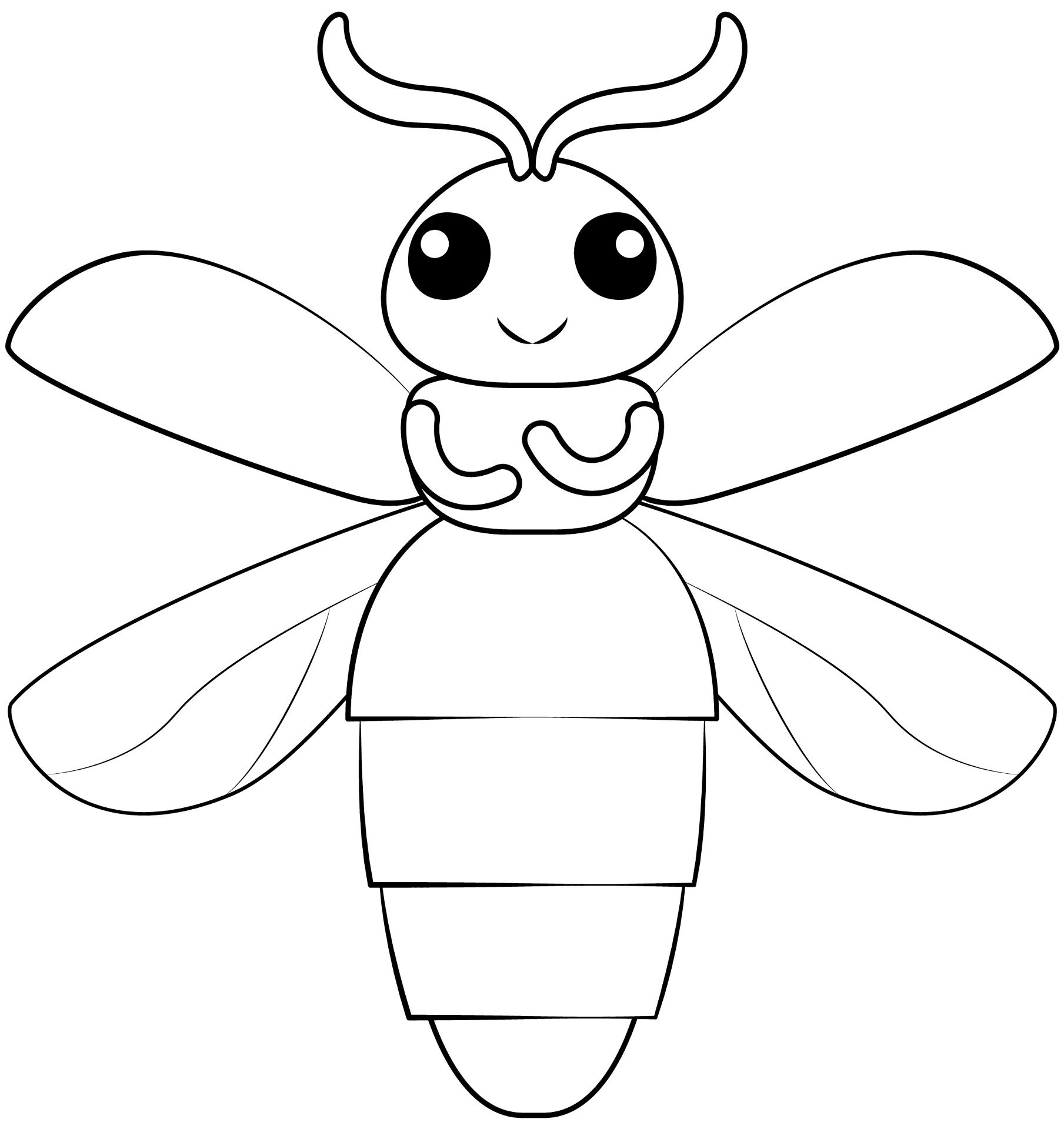 Desenho de Insetos para colorir e imprimir: número 33