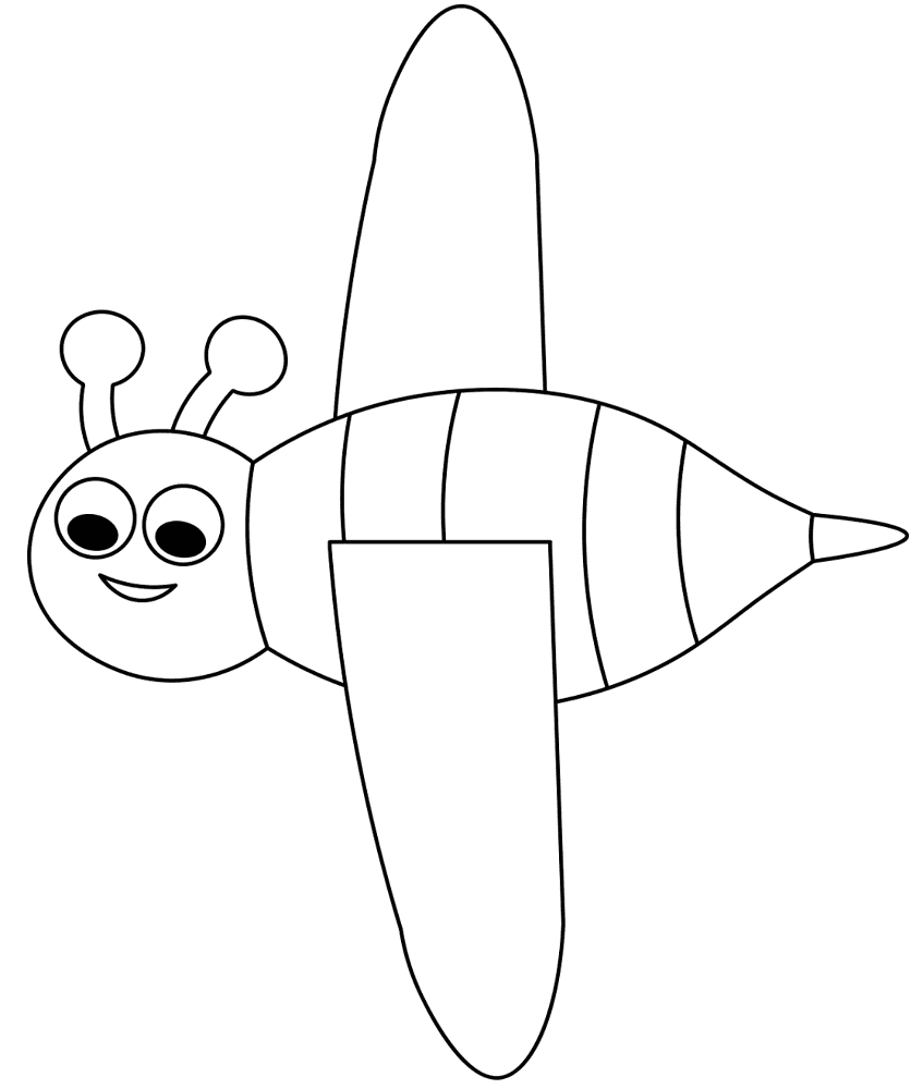 Desenho de Insetos para colorir e imprimir: número 34