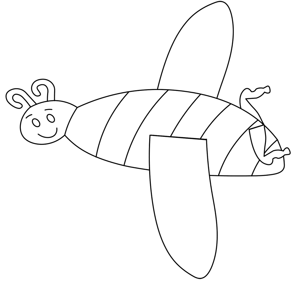 Desenho de Insetos para colorir e imprimir: número 35