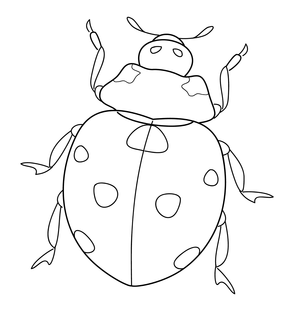 Desenho de Insetos para colorir e imprimir: número 44