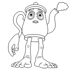 Desenho de Italian Brainrot para colorir e imprimir: número 10