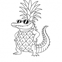 Desenho de Italian Brainrot para colorir e imprimir: número 13