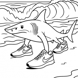 Desenho de Italian Brainrot para colorir e imprimir: número 16