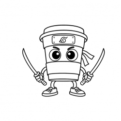 Desenho de Italian Brainrot para colorir e imprimir: número 18