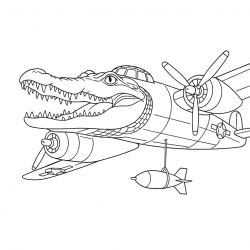 Desenho de Italian Brainrot para colorir e imprimir: número 21