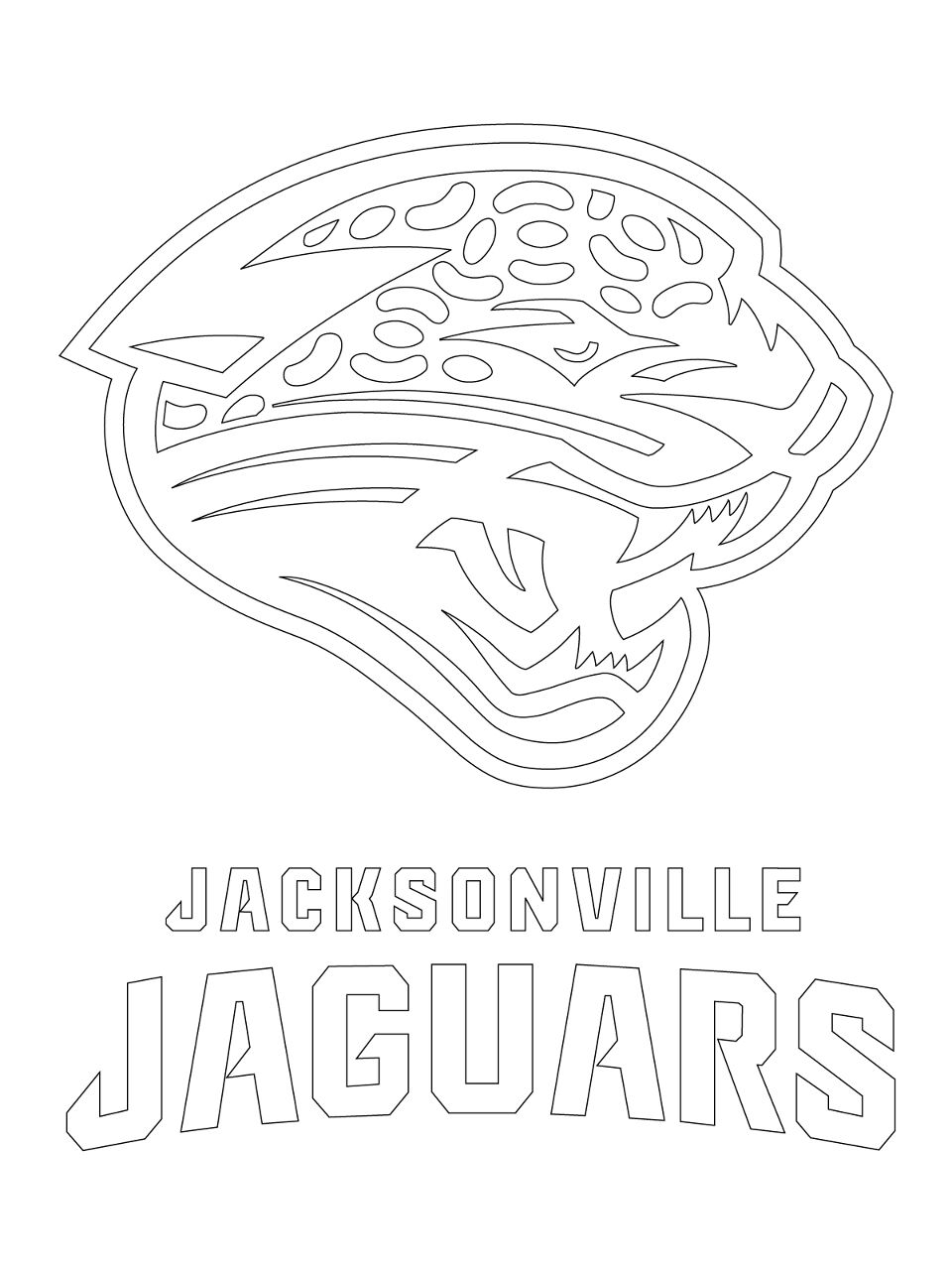 Desenho de Jaguar para colorir e imprimir: número 23
