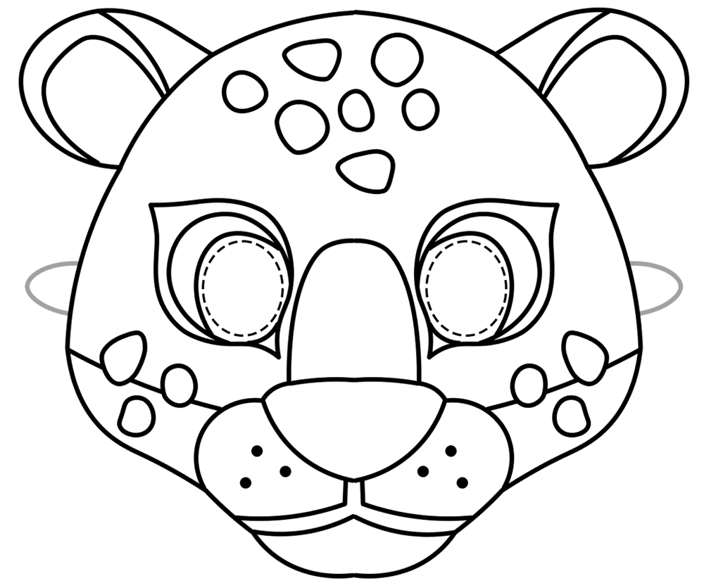 Desenho de Jaguar para colorir e imprimir: número 32