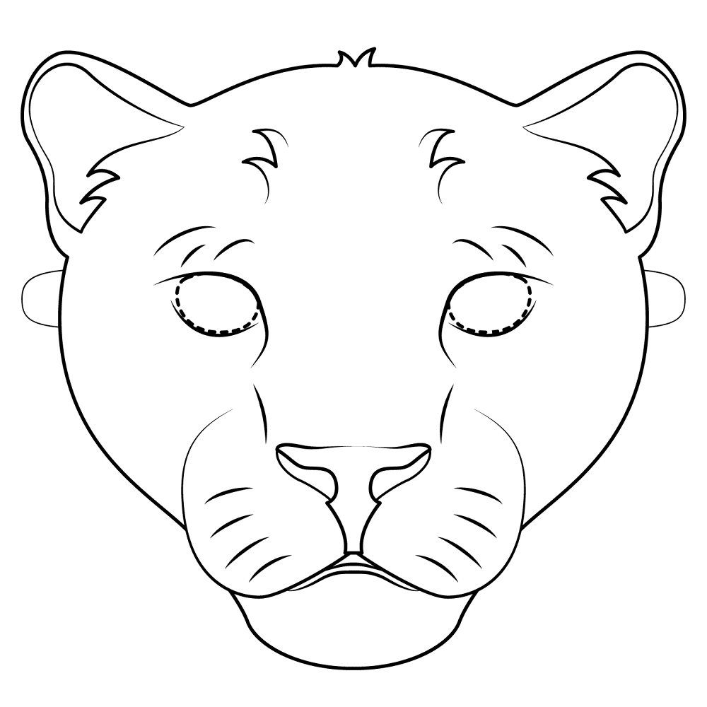 Desenho de Jaguar para colorir e imprimir: número 39
