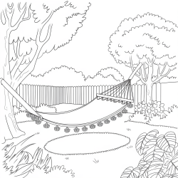 Desenho de Jardim para colorir e imprimir: número 3