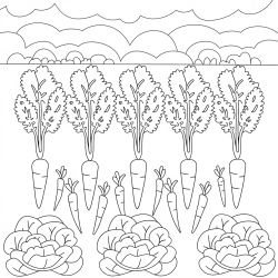 Desenho de Jardim para colorir e imprimir: número 7