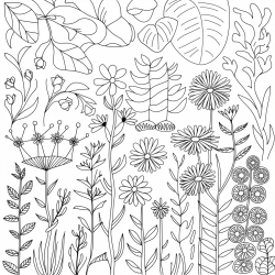 Desenho de Jardim para colorir e imprimir: número 10