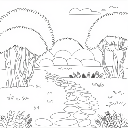 Desenho de Jardim para colorir e imprimir: número 16