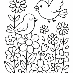 Desenho de Jardim para colorir e imprimir: número 21