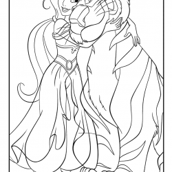 Desenho de Jasmine para colorir e imprimir: número 14