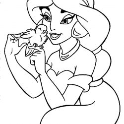 Desenho de Jasmine para colorir e imprimir: número 15