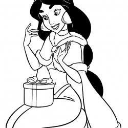 Desenho de Jasmine para colorir e imprimir: número 17
