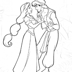 Desenho de Jasmine para colorir e imprimir: número 22