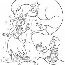 Desenho de Jasmine para colorir e imprimir: número 23