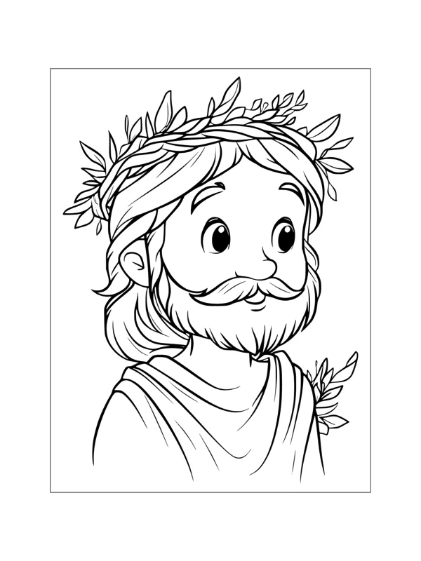 Desenho de Jesus para colorir e imprimir: número 13