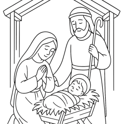 Desenho de Jesus para colorir e imprimir: número 23