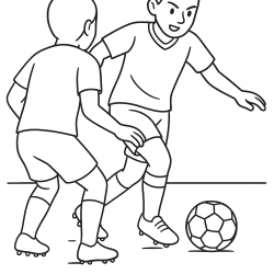 Desenho de Jogadores para colorir e imprimir: número 1