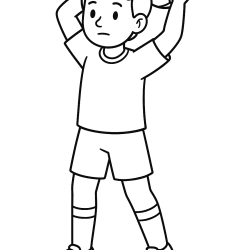Desenho de Jogadores para colorir e imprimir: número 3