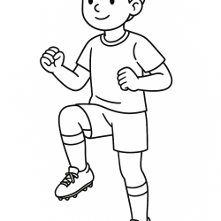 Desenho de Jogadores para colorir e imprimir: número 10