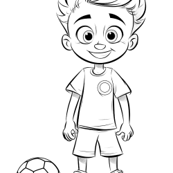 Desenho de Jogadores para colorir e imprimir: número 13