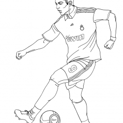Desenho de Jogadores para colorir e imprimir: número 17