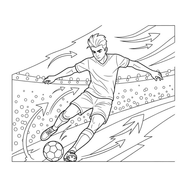 Desenho de Jogadores para colorir e imprimir: número 19