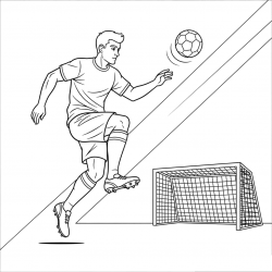 Desenho de Jogadores para colorir e imprimir: número 21