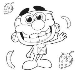 Desenho de Jose Comilao para colorir e imprimir: número 1