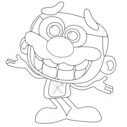 Desenho de Jose Comilao para colorir e imprimir: número 6