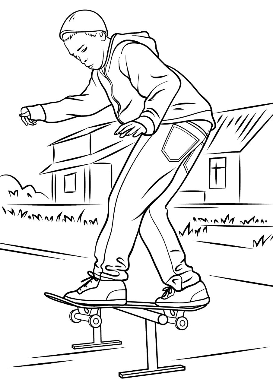 Desenho de Juventude para colorir e imprimir: número 10