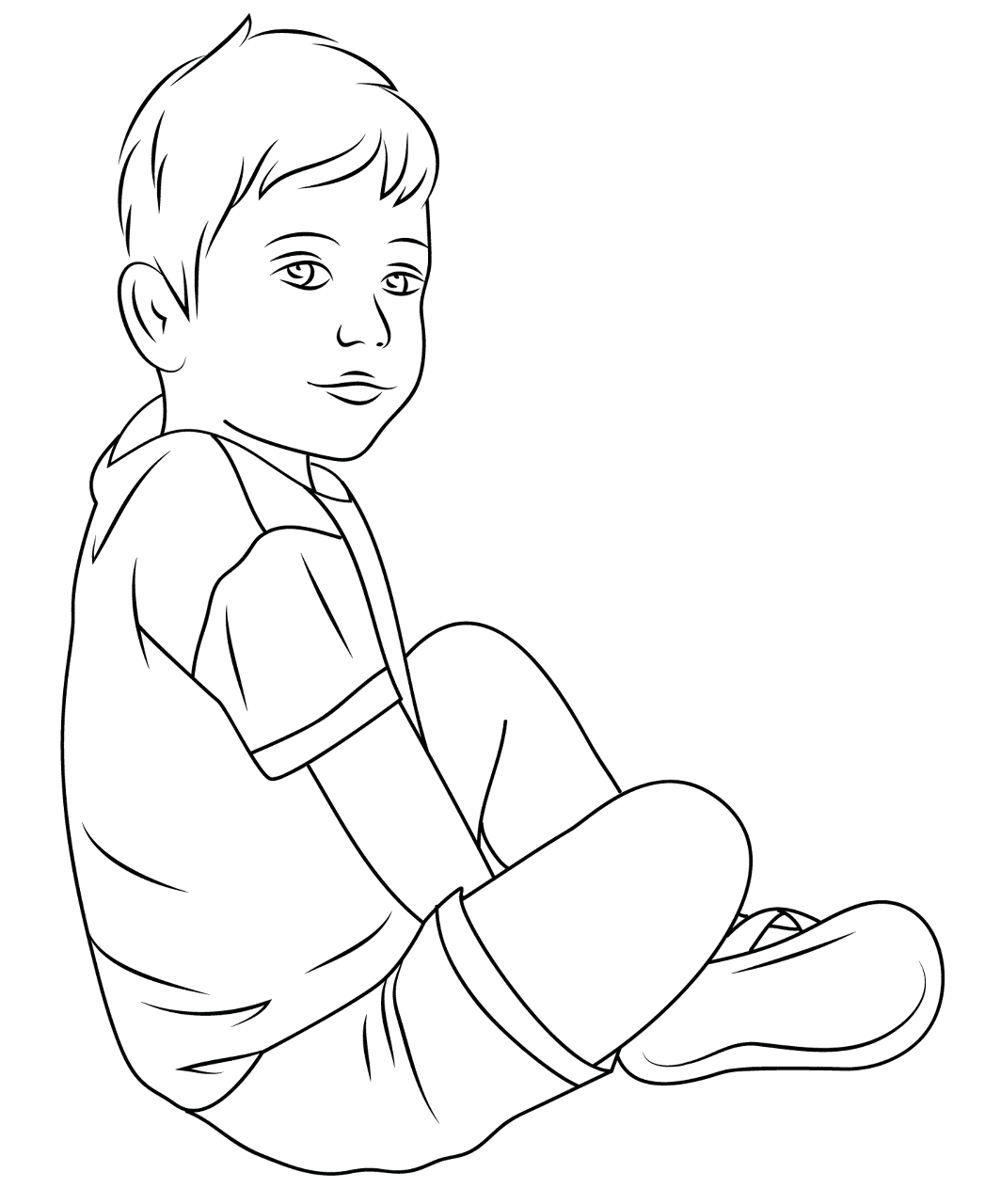 Desenho de Juventude para colorir e imprimir: número 24