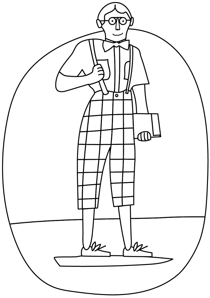 Desenho de Juventude para colorir e imprimir: número 45