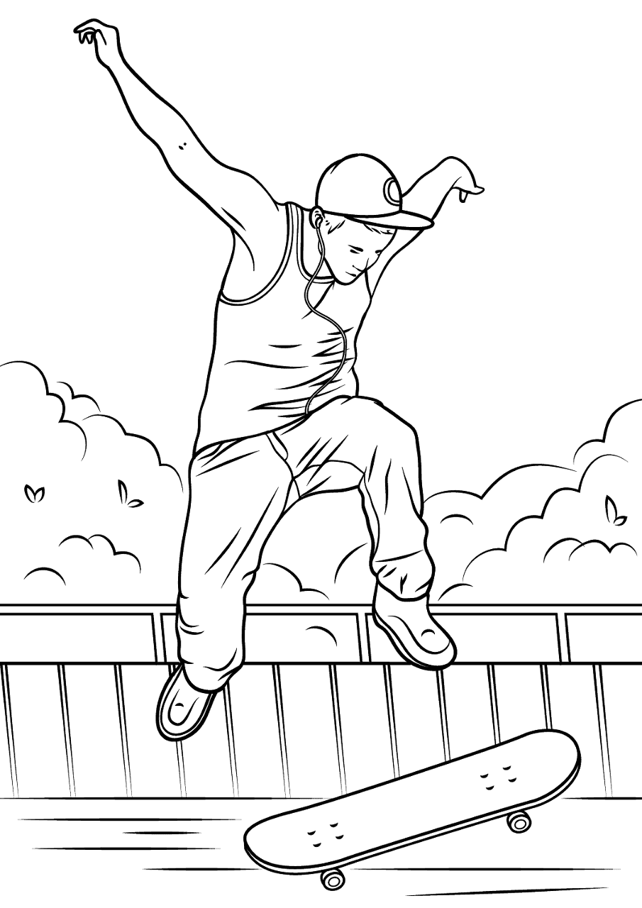 Desenho de Juventude para colorir