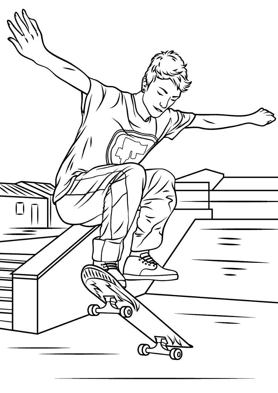Desenho de Juventude para colorir