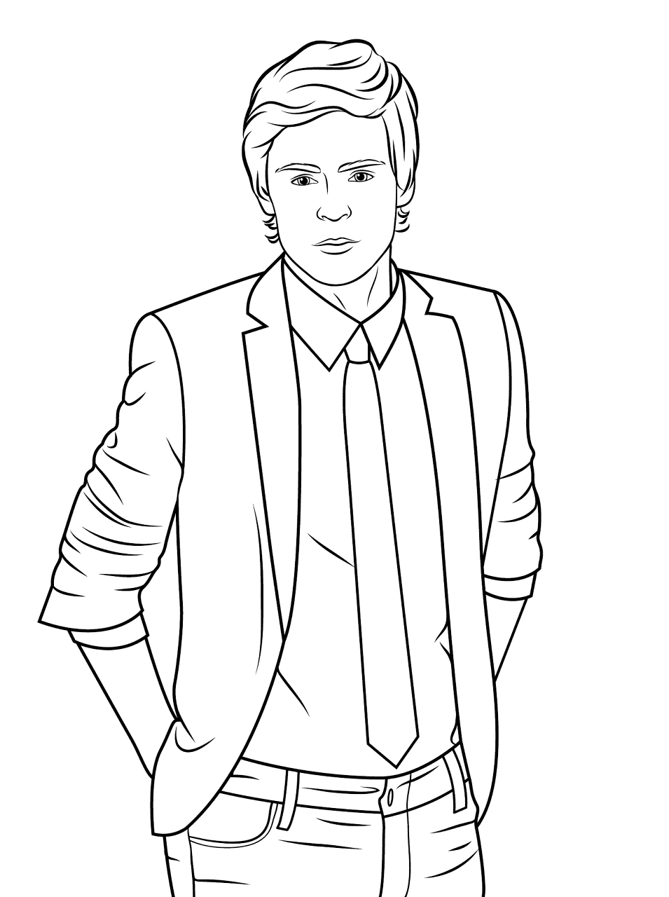 Desenho de Juventude para colorir