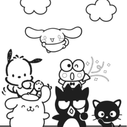 Desenho de Keroppi para colorir e imprimir: número 19