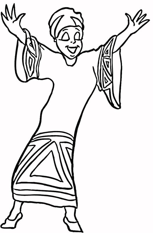 Desenho de Kwanzaa para colorir e imprimir: número 3