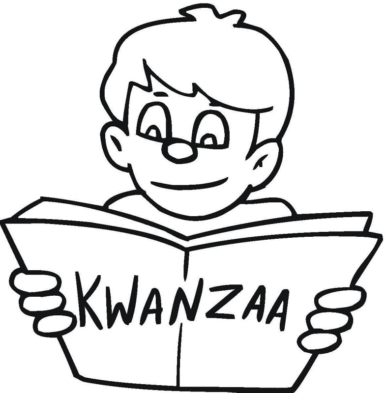 Desenho de Kwanzaa para colorir e imprimir: número 6