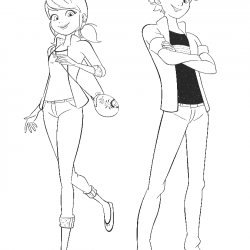 Desenho de Ladybug para colorir e imprimir: número 6