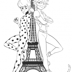 Desenho de Ladybug para colorir e imprimir: número 7
